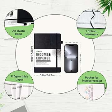 Durable Undated Income & Expense Tracker for Any Budget