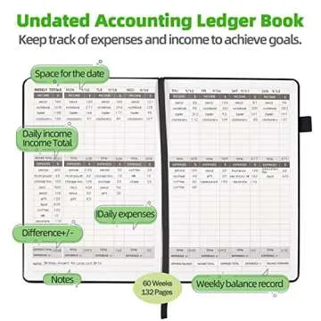Durable Undated Income & Expense Tracker for Any Budget