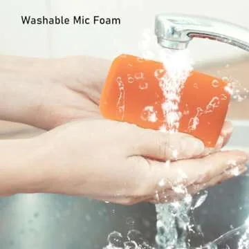 LEFXMOPHY Orange SM7B Pop Filter for Shure SM7B SM7dB Vocal Microphone RK345 Replacement Windscreen, Noise-cancellation Windsock Cover Wind Foam Cover