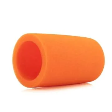 LEFXMOPHY Orange SM7B Pop Filter for Shure SM7B SM7dB Vocal Microphone RK345 Replacement Windscreen, Noise-cancellation Windsock Cover Wind Foam Cover