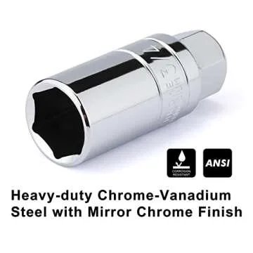 Mayouko 5PCS 3/8 Inch Drive Spark Plug Socket Set, Metric&SAE, CR-V, 5/8 Inch, 3/4 Inch, 13/16 Inch, 14MM, 18MM