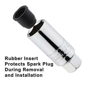 Mayouko 5PCS 3/8 Inch Drive Spark Plug Socket Set, Metric&SAE, CR-V, 5/8 Inch, 3/4 Inch, 13/16 Inch, 14MM, 18MM