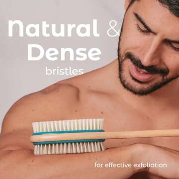 MainBasics Back Scrubber – Gentle Dual-Sided Shower Brush