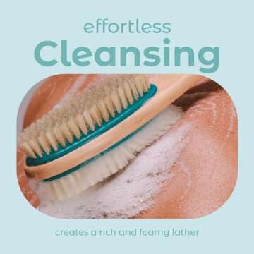 MainBasics Back Scrubber – Gentle Dual-Sided Shower Brush