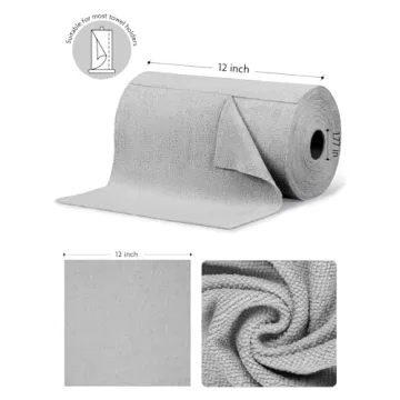 Fantasticlean Microfiber Cleaning Cloth Roll, 75 Pack, Ultra Absorbent and Washable