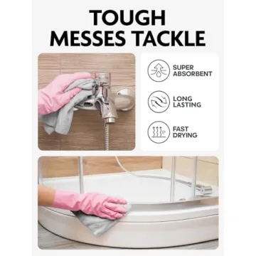 Fantasticlean Microfiber Cleaning Cloth Roll, 75 Pack, Ultra Absorbent and Washable