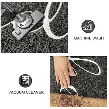 KILOCOCO Outdoor Mat Front Door Mat Welcome Mat Low Pile Door Mat Outdoor Entrance Non-Slip Outdoor Door Mat Kitchen Mat High Traffic Area Easy Clean Entrance Mat Hello Door Mat Indoor,18"x30"