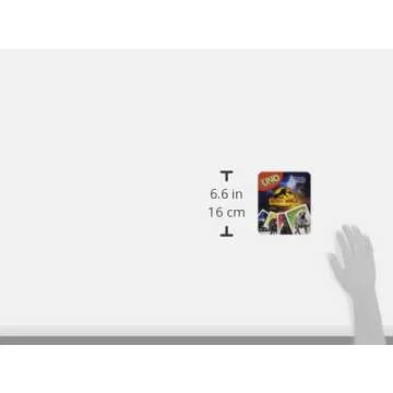 Mattel Games UNO Jurassic World Dominion Card Game, Movie-Inspired Deck with Dinosaur Graphics in Collectible Storage & Travel Tin for Kids, Fans, Adults & Family Nights