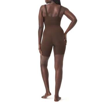 SPANX High-Waisted Seamless Shapewear Shorts in Chestnut