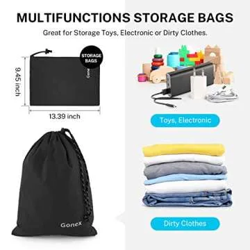 Gonex Packing Cubes - 9 Set Lightweight Travel Organizers