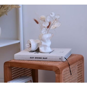 Kigan Home Unique Crushed Can Vases Set of 2 for Decor