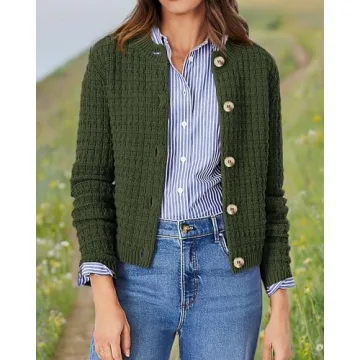 PRETTYGARDEN Women's Cotton Cardigan - Stylish & Comfy