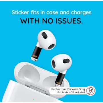 Harm Blocker Sticker for 3rd Gen AirPods - The Only Real Scientifically Backed Lab-Tested 5G-Shield Reduction Sticker, USA Made, Protect Yourself and Loved Ones, Waveblock EarProtect Stickers