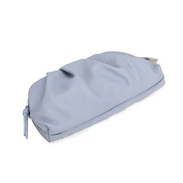 Chic Vegan Leather Pleated Clutch Bag for Women