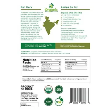 Organic Amla Powder - 1.10 lbs | 100% Natural Superfood