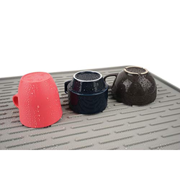 Silicone Dish Drying Mat - Extra Large & Easy to Clean