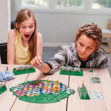 Wild Flowers Family Fun Strategy Game, Grow & Claim Flowers by Placing Tiles & Bumble Bees to Secure Your Blooms Before Others, Complete Garden Cards to Score Big! Solo Play & 1 to 4 Players Aged 8+