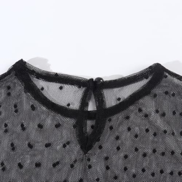Noomelfish Girls Lace Long Sleeve Layering Top Black