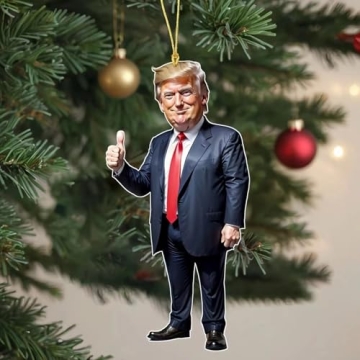 Funny Trump Christmas Ornament Set for 2024 – 6PCS