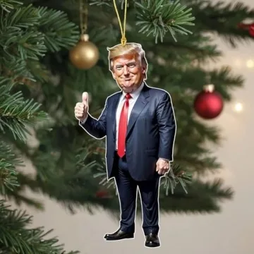 Funny Trump Christmas Ornament Set for 2024 – 6PCS