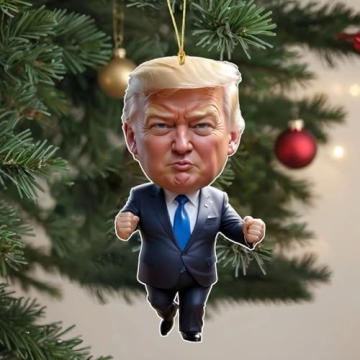 Funny Trump Christmas Ornament Set for 2024 – 6PCS