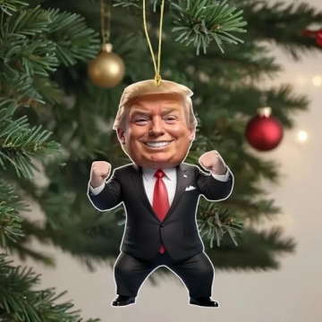 Funny Trump Christmas Ornament Set for 2024 – 6PCS