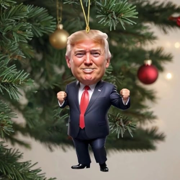 Funny Trump Christmas Ornament Set for 2024 – 6PCS