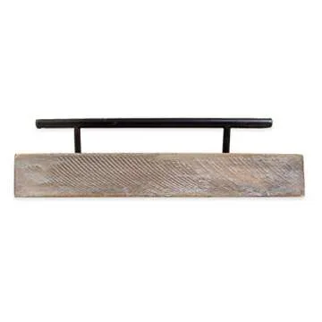 Wooden Serving Trays with Handles Rustic 2 Pc Set