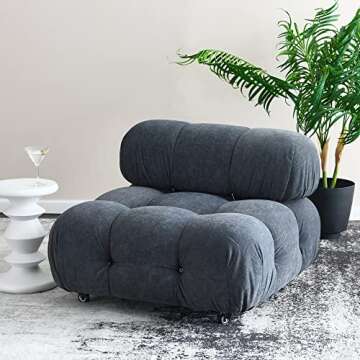 Creative Co-Op Berns Mid-Century Modern Solid Mango Flat Top, Stool/End Table, White