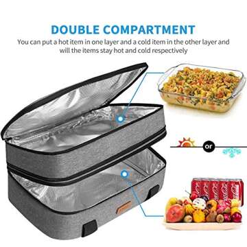 Premium Insulated Casserole Carrier for Hot & Cold Food