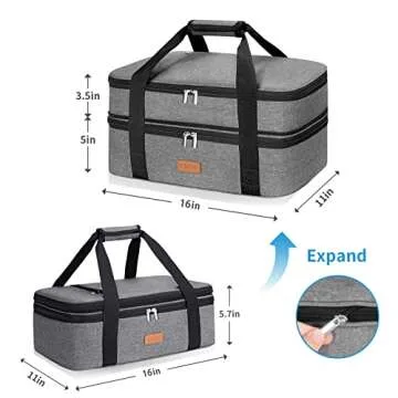 Premium Insulated Casserole Carrier for Hot & Cold Food