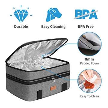 Premium Insulated Casserole Carrier for Hot & Cold Food