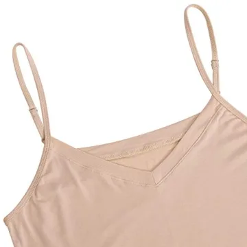 AUHEGN Women's Adjustable Cami Slip Mini Dress - Soft & Stylish