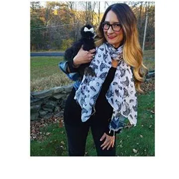 Fluffy Layers Hens & Feathers Scarf