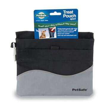 PetSafe Treat Pouch Sport- Durable, Convenient Dog Training Accessory, Standard, Black