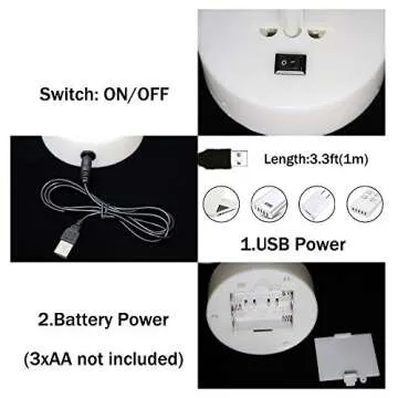 LED Moon Neon Signs, Crescent Night Lights USB Battery Operated Moon Lamp for Birthday Party, Wedding, Halloween, Christmas Decorations-Moon with Holder Base(Warm White)