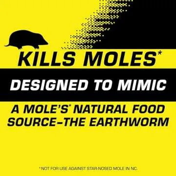 Tomcat Mole Killer - Effective Earthworm Mimic for Moles