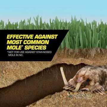 Tomcat Mole Killer - Effective Earthworm Mimic for Moles