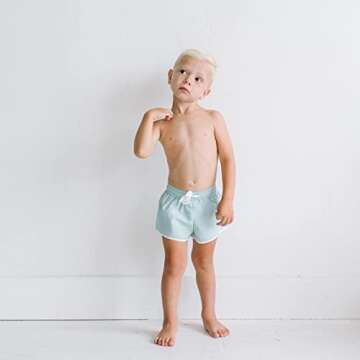 Sisterly Market Swim Shorts, Solid (age, 5_years, 6_years, Yellow)