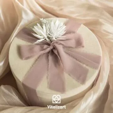 Vitalizart Handmade Chiffon Silk Ribbon for Crafting and Gifts