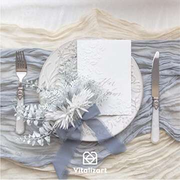 Vitalizart Handmade Chiffon Silk Ribbon for Crafting and Gifts