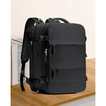 coowoz Large Travel Backpack For Women Men, Carry On Backpack,Hiking Backpack Waterproof Outdoor Spo...