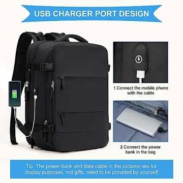 Coowoz Waterproof Expandable Travel Backpack for All