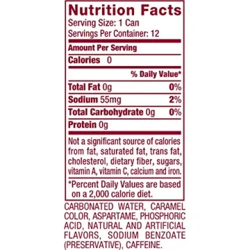 Diet Dr Pepper Soda Pack of 12 Cans - Guilt-Free Refreshment