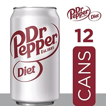 Diet Dr Pepper Soda Pack of 12 Cans - Guilt-Free Refreshment