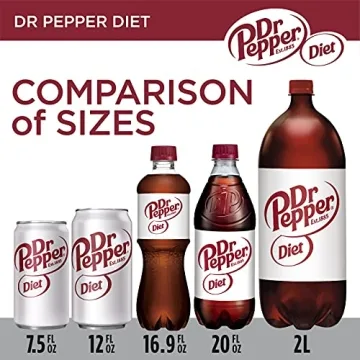 Diet Dr Pepper Soda Pack of 12 Cans - Guilt-Free Refreshment