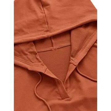 Shop Verdusa Rust Brown Crop Hoodie for Stylish Comfort