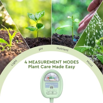 4-in-1 Soil Moisture Meter and pH Tester