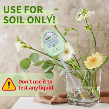 4-in-1 Soil Moisture Meter and pH Tester
