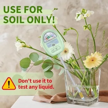 4-in-1 Soil Moisture Meter and pH Tester